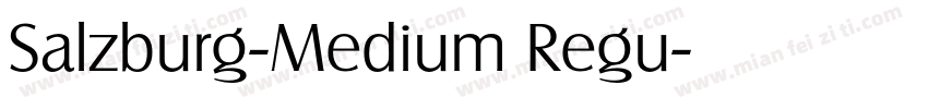 Salzburg-Medium Regu字体转换